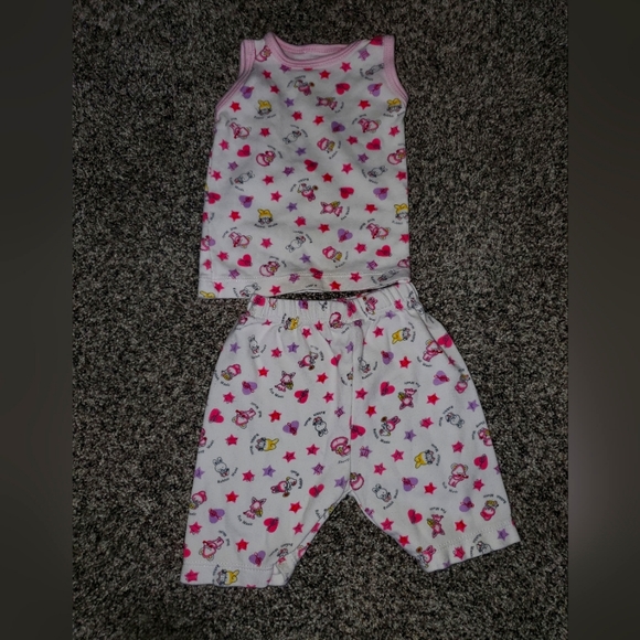 0-3 month pink short outfit - Picture 1 of 1